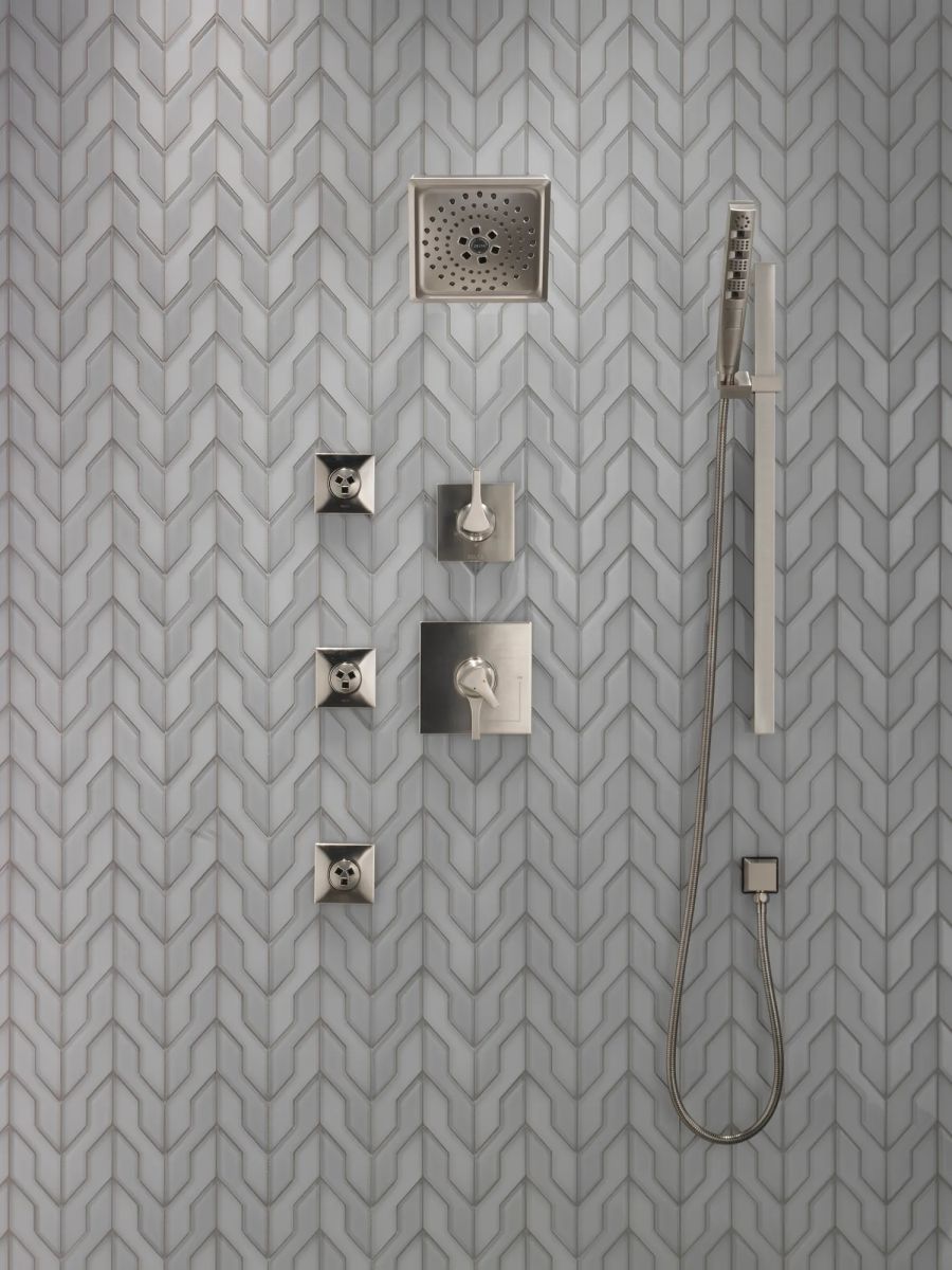 DELTA Zura Monitor 17 Series H2OKINETIC Shower Trim — Stainless